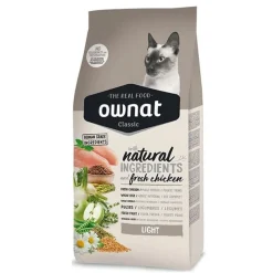 Hot OWNAT Croquette pour chat adulte Classic Light Cat - 4 kg