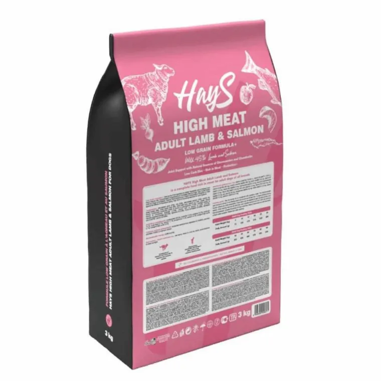 Discount HAYS Croquette pour chien adulte à l'agneau et au poisson High Meat - 3 kg