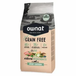 Best OWNAT Croquette pour chien adulte Just Grain Free au poulet - 14 kg