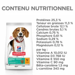 Clearance HILL'S Croquette pour chien adulte de petite taille Weight au poulet - 2 kg