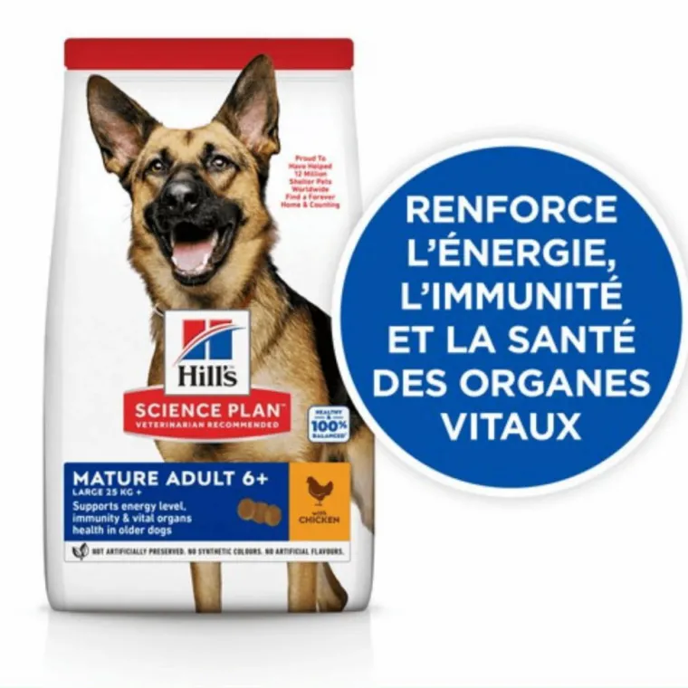 Sale HILL'S Croquette pour chien mature de grande race au poulet - 18 kg