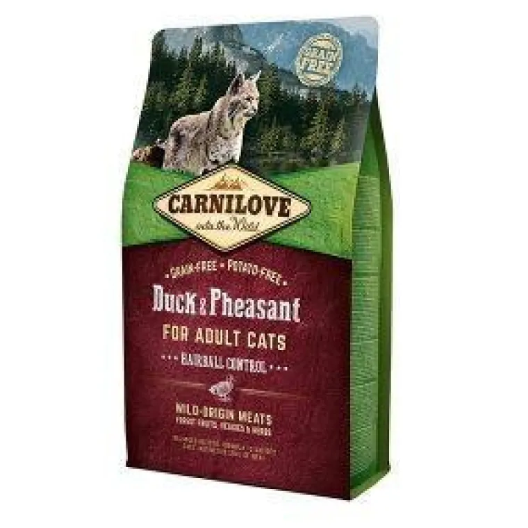 CARNILOVE Croquettes pour chat duck & pheasant for adult cats - 2 kg