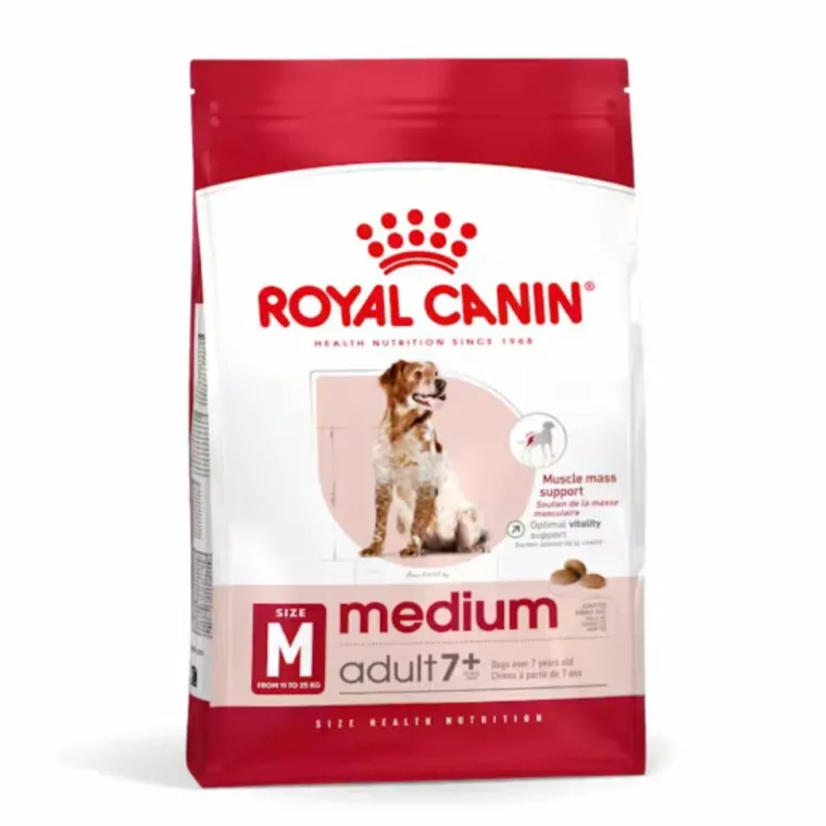 Outlet ROYAL CANIN Croquettes pour chien Medium adulte de + 7 ans - Le sac de 15 kg