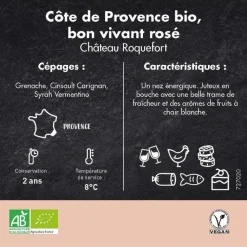 Outlet CHÂTEAU ROQUEFORT Côte de Provence Le Bon Vivant rosé bio Château Roquefort - 75 cl