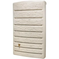 Best GRAF Cuve murale avec robinet coloris sable Extra Slim – 400 L