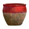 Best DECOLINES Cuvier en grès émaillé old rouge Leon - Ø 23 x H 20 cm