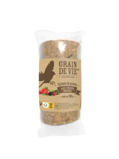 Best GRAIN DE VIE Cylindre de graisse aux fruits rouges pour oiseaux - 350 g