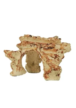 Discount TYROL Décor pour aquarium céramique naturelle coloris beige 3 trous