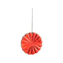 Best Décoration à suspendre forme soleil en verre rouge - Ø 8 cm