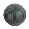 New DECORIS Décoration d'extérieur en fibre d'argile forme boule coloris anthracite - Ø 24,50 x H 22,50 cm