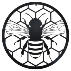 Online Décoration murale abeille coloris marron en fonte - 60 x 60 cm
