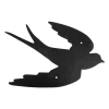 Sale Décoration murale hirondelle noire en fonte 38x30 cm