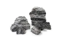 Outlet REPTILE PLANET Décoration pour aquarium pierre black multiwhite Reptiles Planet - Taille S