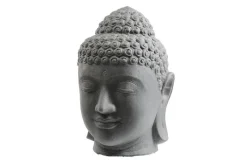 Best SEDA Décoration pour jardin aquatique coloris noir en pierre reconstituée figurine tête de bouddha - 75 cm