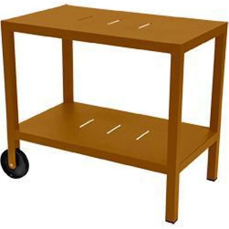 Sale FERMOB Desserte Quiberon coloris marron en aluminium - 90 x 50 x 75 cm