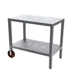 Online FERMOB Desserte Quiberon en acier et aluminium coloris Blanc coton