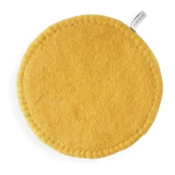Discount AVEVA DESIGN Dessous de plat coloris jaune en laine Duo - Ø 21 cm