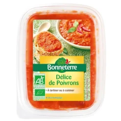 BONNETERRE Délice de poivrons bio - 140 g