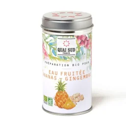 Discount QUAI SUD Eau fruitée aux ananas et gingembre 45 g