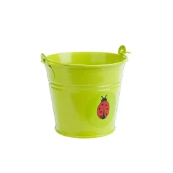 Clearance DEVAUX Ensemble de 2 outils de jardinage + 1 seau en métal pour enfant