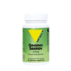 Best VIT'ALL+ Extrait standardisé de ginseng sibérien en boite de 300 mg