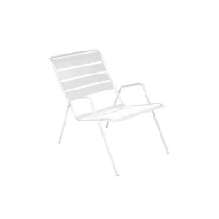 Discount FERMOB Fauteuil bas coloris blanc coton Monceau - 73 cm