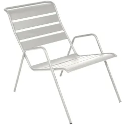 Outlet FERMOB Fauteuil bas coloris gris en acier Monceau