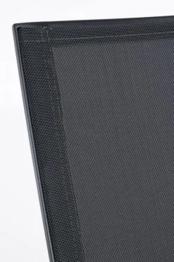 Best Fauteuil de jardin en aluminium et textilène anthracite BIZZOTTO Krion