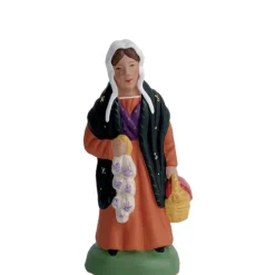 Sale SANTONS ESCOFFIER Femme à l'ail 7 cm