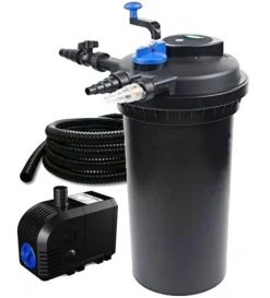 Hot BLUE CORAL Filtre pression premium avec UV et pompe, pour bassin - SUNSUN CPF-15000