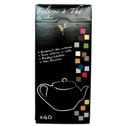 Discount DESTINATION Filtres à thé biodégradables blancs x 40