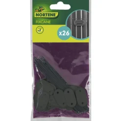 NORTENE Fixations pour canisse Fixcane Gris par 26