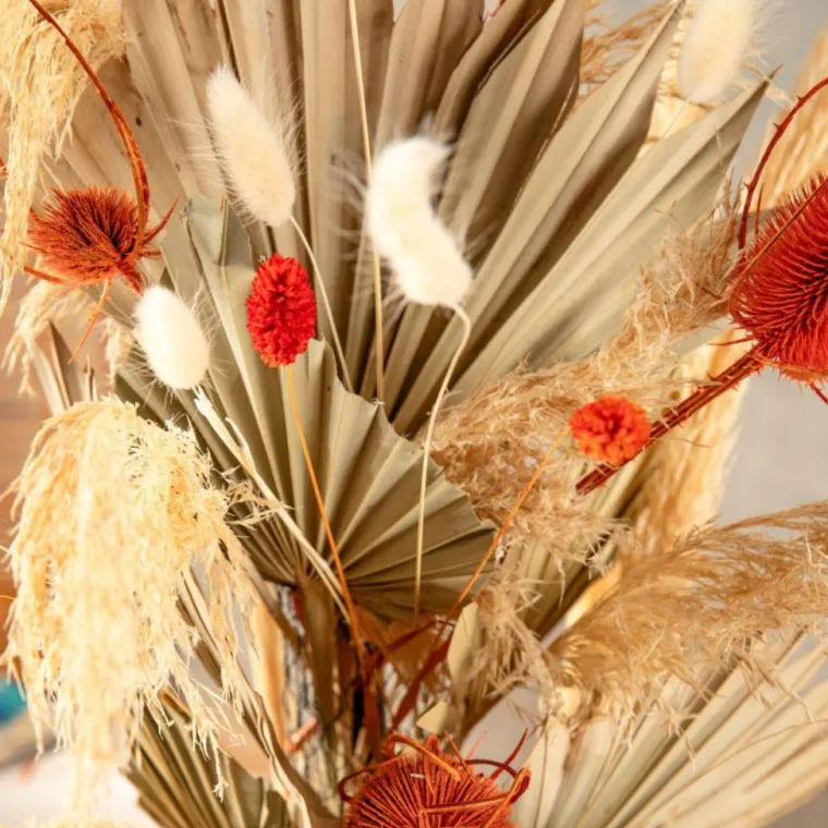 Outlet NATURALYS Fleurs séchées coloris blanc lagure