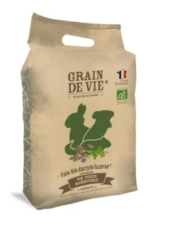 New GRAIN DE VIE Foin bio dactyle luzerne pour petits mammifères - 25 L