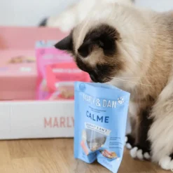 Hot MARLY & DAN Friandises pour chat tendres bouchées calme - 40 g