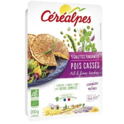 Best CÉRÉALPES Galettes fondantes pois cassés ail & fines herbes Céréalpes - 4 x 50 g