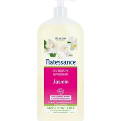 Online NATESSANCE Gel douche Jasmin Flacon pompe 1 L blanc