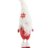Online Gnome debout en tissu avec bonnet à petit flocon - 18 x 12 x 57 cm