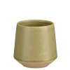 EDELMAN Gobelet en grès vert Nika - Ø 7 x H 8 cm
