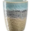 Best LEONARDO Gobelet Matera bleu/gris/beige Matera - Ø 8 x H.10 cm