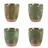 Discount BASTIDE Gobelets en grès vert Ø 7 cm Coffret Jaspe x 4 - 20 cl