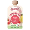 New BABYBIO Gourde de purée de fruits bio pomme poire riz acérola immunité - 100 g