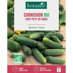 Online BOTANIC® Graines de cornichon vert petit de Paris bio - graines à semer