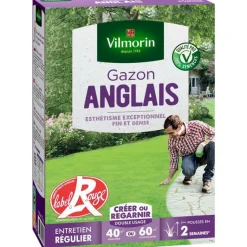 New VILMORIN Graines de gazon à semer anglais Label Rouge - 1 kg