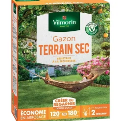 Hot VILMORIN Graines de gazon à semer pour terrain sec - 3 kg