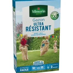 Hot VILMORIN Graines de gazon à semer ultra résistant Label Rouge - en étui de 250 g
