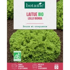 Sale BOTANIC® Graines de laitue lollo bionda bio - graines à semer