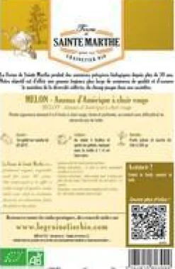 FERME DE SAINTE MARTHE Graines de Melon Ananas d’Amérique à chair rouge bio - graines à semer