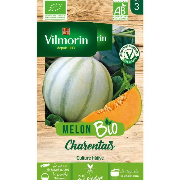 Outlet VILMORIN Graines de melon charentais bio - graines à semer