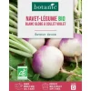 Clearance BOTANIC® Graines de navet blanc globe à collet violet bio - graines à semer